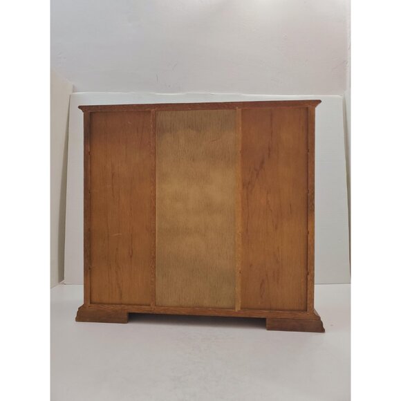 Large Vintage Gunther Mele 1970's wooden jewelry box. Jewellery with drawers. - Picture 6 of 10